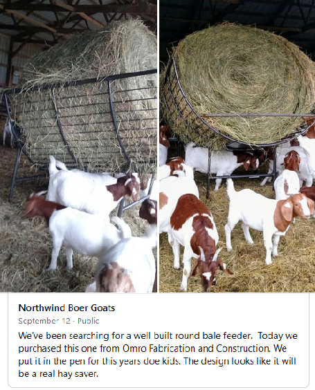 Round Bale Feeders for Goats and Sheep