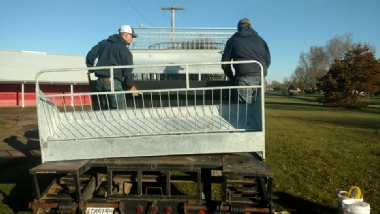 Fence Line Feeder for Goats and Sheep